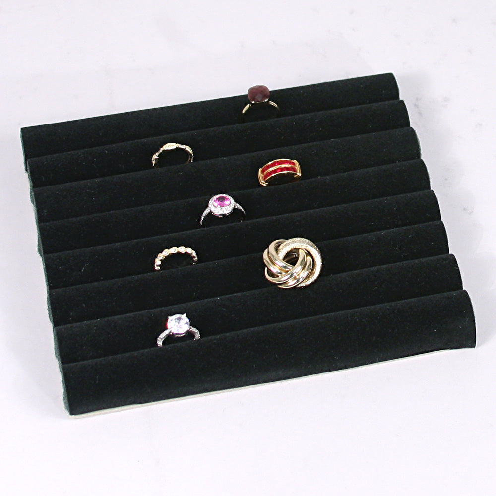 Continuous-Slot Ring Inserts — 7 1/2 x 4" — Black Velvet