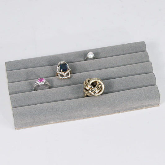 Continuous-Slot Ring Inserts — 7 3/4 x 6 3/4" (197 x 170mm) — Grey Velvet