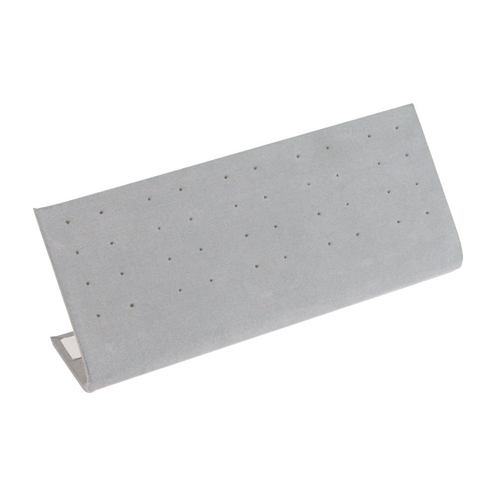 Multi-Earring Display Stand — Grey Velvet