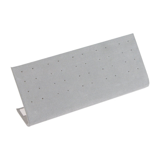 Multi-Earring Display Stand — Grey Velvet