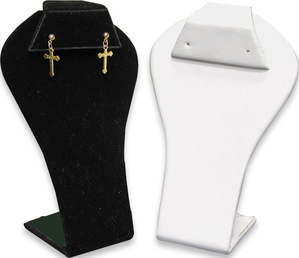 Mini Display Stand — Bust — 3 1/8 x 1 7/8 x 4 1/2" H — Black Velvet