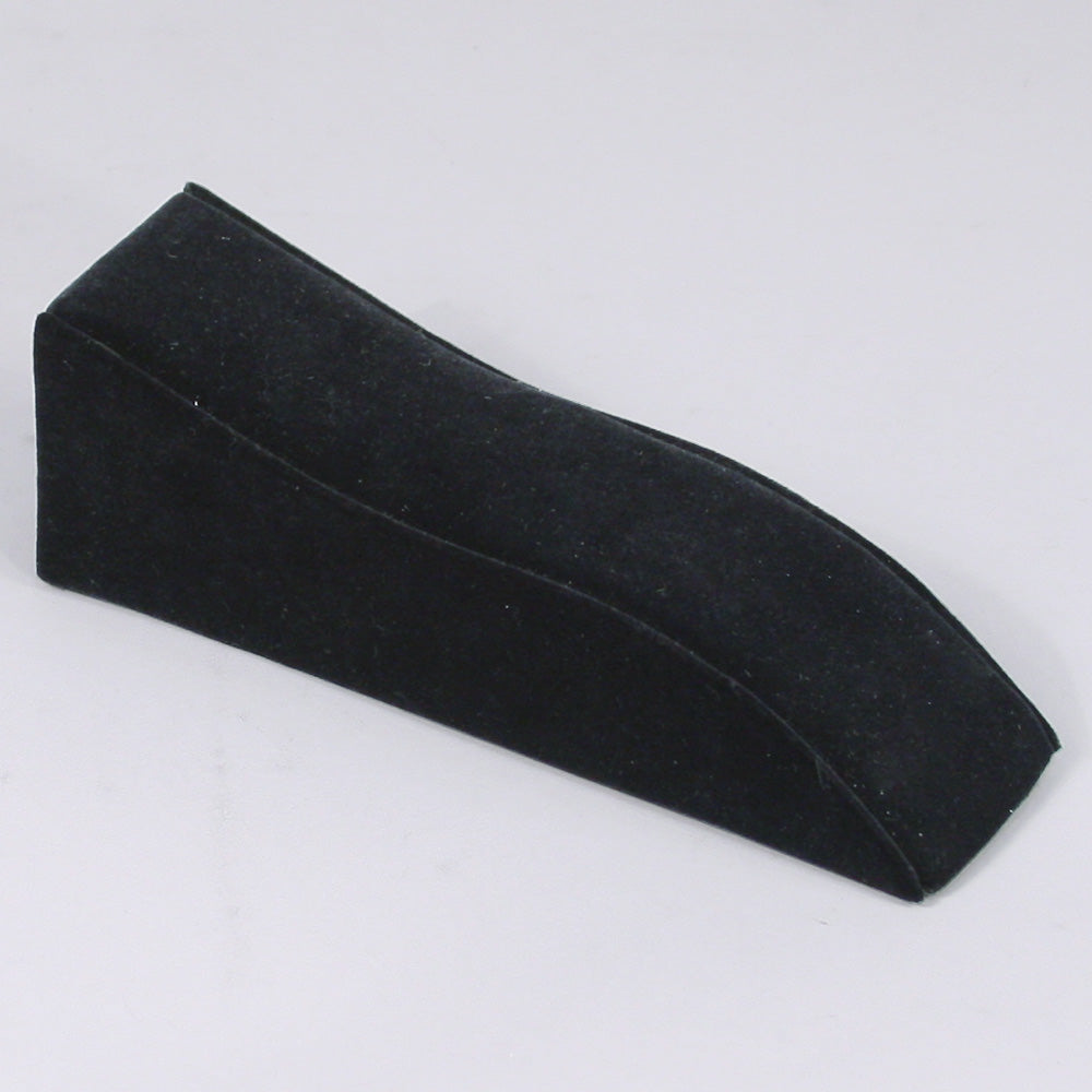 Contour Bracelet Display — 2 x 6 1/8 x 2 1/2" H (51 x 156 x 63mm) — Black Velvet