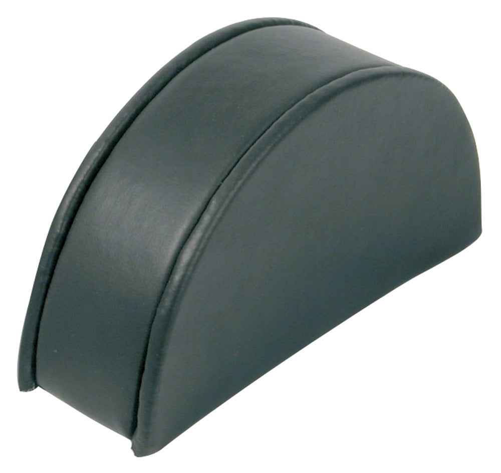 Half Moon Bracelet Display — 1 3/8 x 5 x 2 1/2" H (35 x 127 x 63mm) — Black Faux Leather