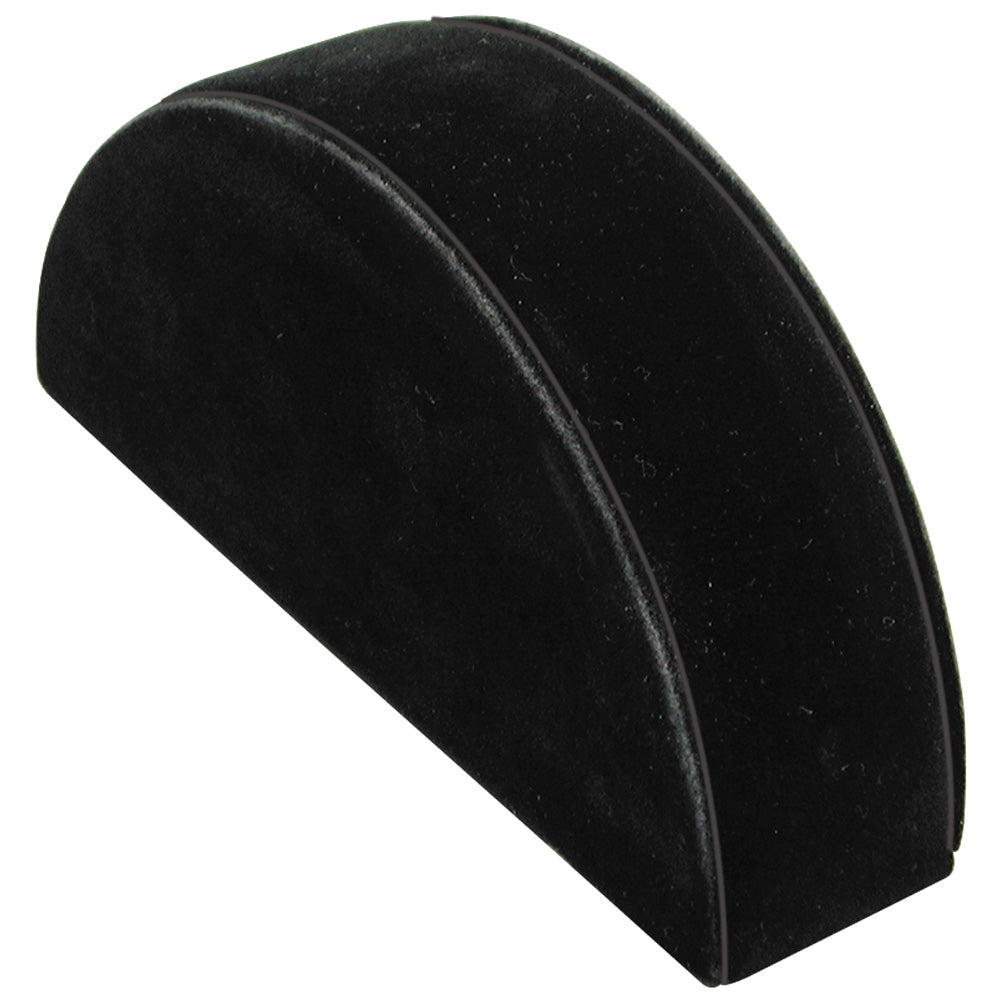 Half Moon Bracelet Display — 8 1/4 x 5 x 2 1/2" H — Black Velvet