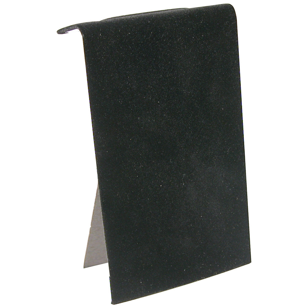 Flat Display Ramp — With Easel — 4 3/4 x 5 x 7 3/8" H — Black Velvet
