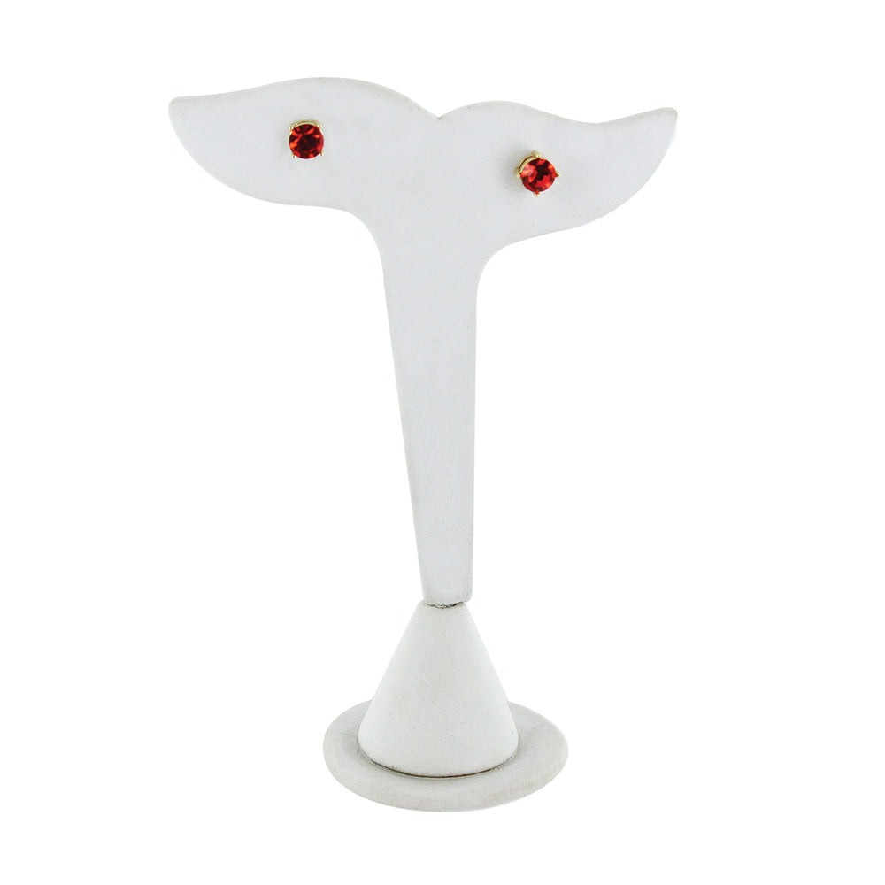 Earring Stand w/ Tip Resistant Base — Whale — 5" H (127mm) — Black Velvet