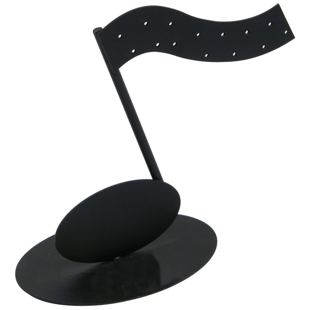 Music Metal Displays — Music Note — 5 1/8 x 2 1/4 x 4 1/2" H (7 pr) — Black