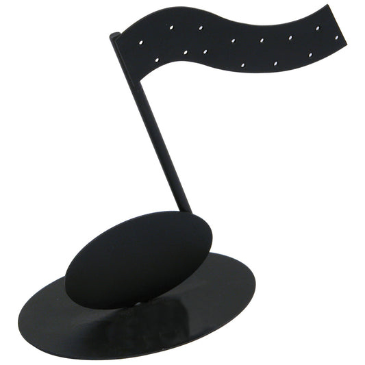 Music Metal Displays — Music Note — 5 1/8 x 2 1/4 x 4 1/2" H (7 pr) — Black