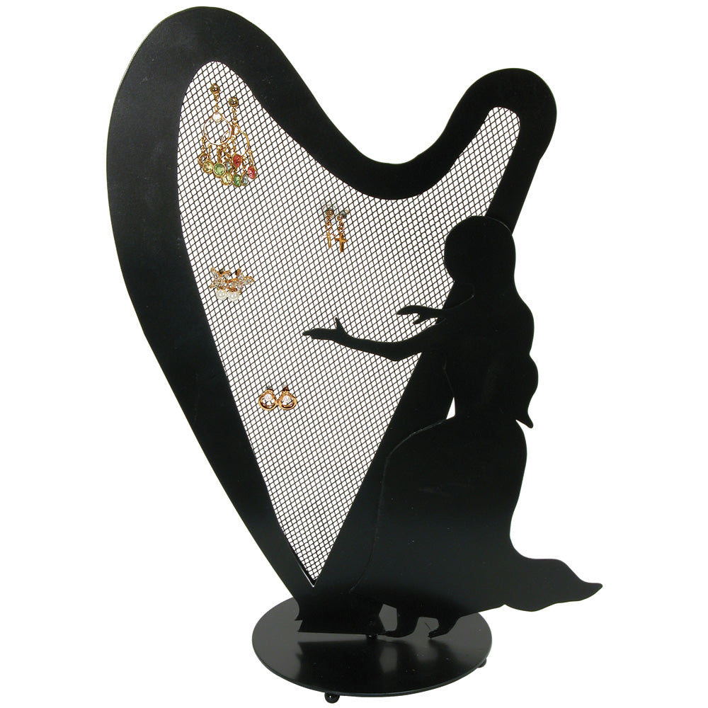 Music Metal Displays — Harp — 10 x 5 1/8 x 13 5/8" H (multiple) — Black