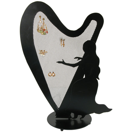 Music Metal Displays — Harp — 10 x 5 1/8 x 13 5/8" H (multiple) — Black