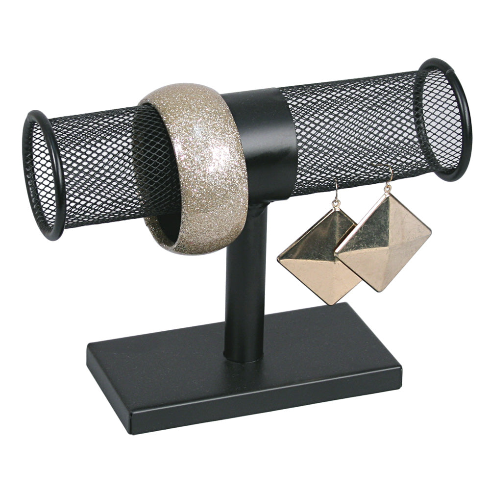 Metal T-Bar Collection — 8 x 2 3/4 x 6" H (203 x 70 x 152mm) — Black