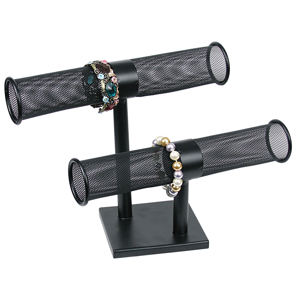 Metal T-Bar Collection — 11 1/2 x 5 1/2 x 9 1/2" H (292 x 127 x 241mm) — Black