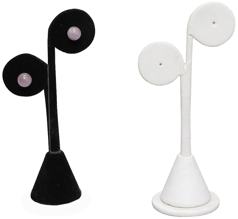 Earring Stand w/ Tip Resistant Base — Drop — 4 3/4" H (120mm) — Black Velvet