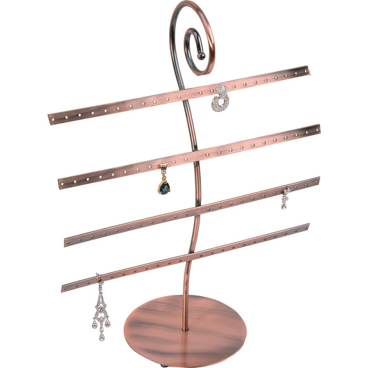 Black & Copper Metal Bar Displays — 11 x 5 1/8 x 15" H — up to 40 pr — Copper