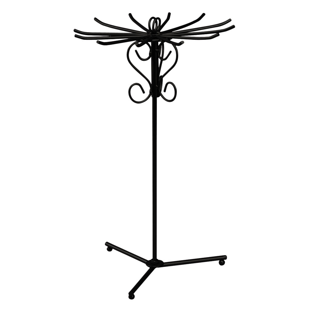 Rotating Earring Metal Rack Displays — 12-Arm Spinning Rack — 8 1/8 x 14 3/4" H — Black