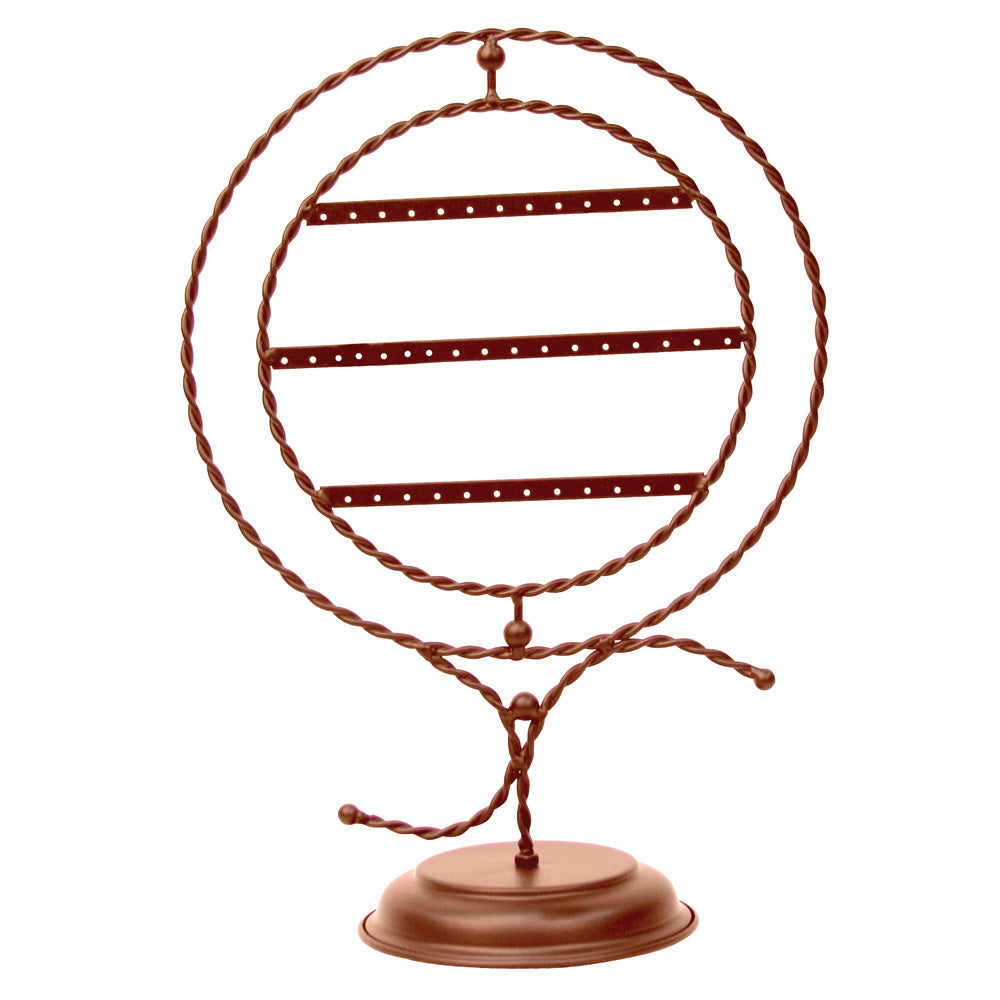 Metal Rack Displays — Ring Frame, 20 Pr — 10 3/4 x 6 x 15 1/4" H — Copper