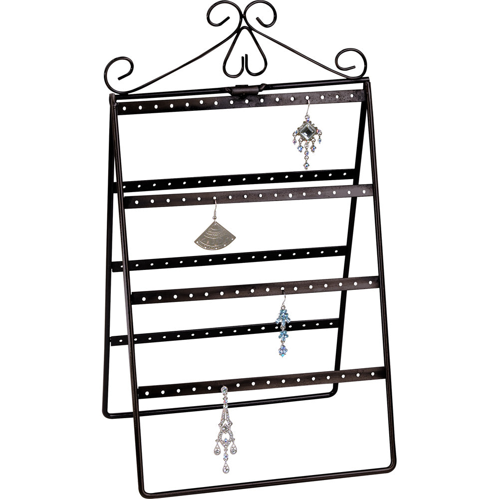Metal Rack Displays — Foldable, 56 Pr — 8 1/2 x 5 x 15" H — Black