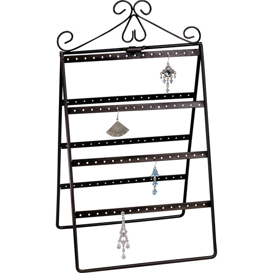 Metal Rack Displays — Foldable, 56 Pr — 8 1/2 x 5 x 15" H — Black