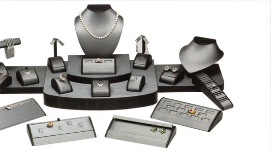 showcase-set-60 Steel Grey W/black Leather Trim