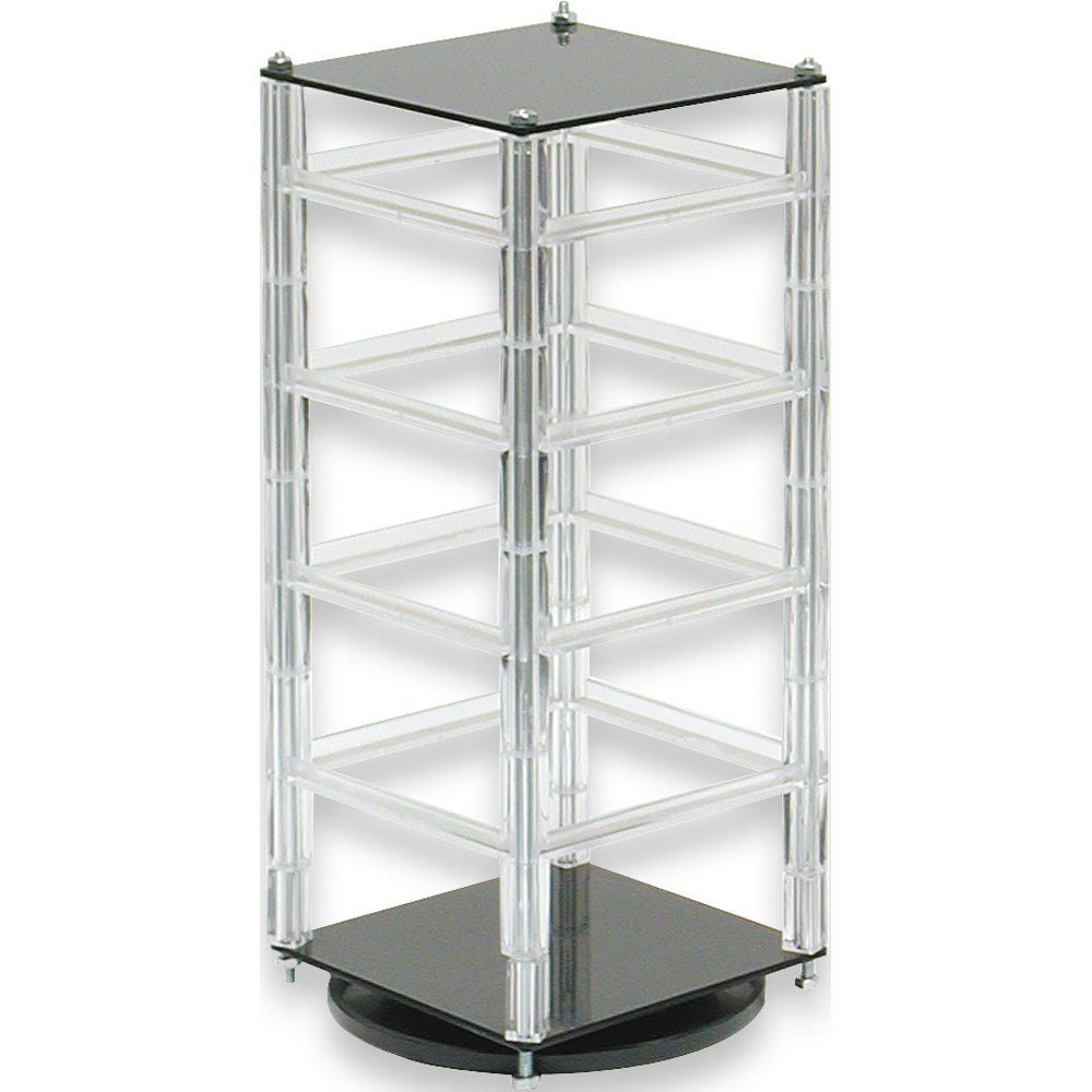 Rotating Hanging Earring Card Display — Holds 32 pcs — 5 x 5 x 12" H — Clear Acrylic
