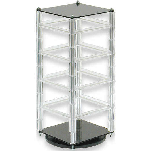 Rotating Hanging Earring Card Display — Holds 32 pcs — 5 x 5 x 12" H — Clear Acrylic