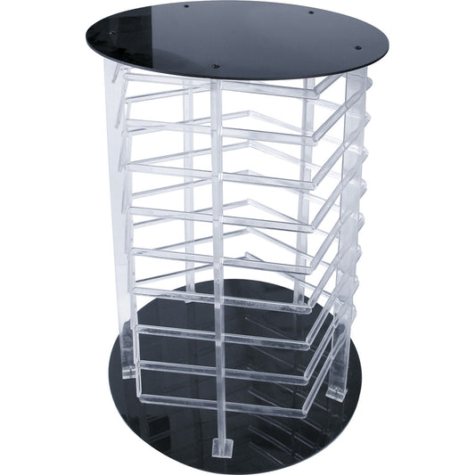 5-Sided Rotating Stand — Clear Bar