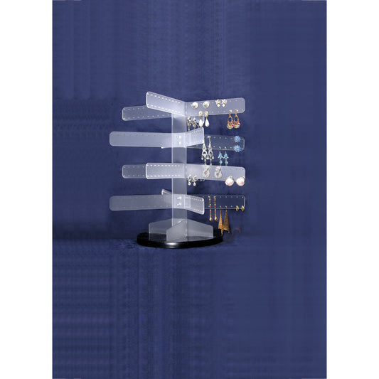 Rotating Earring Stand — White Frost