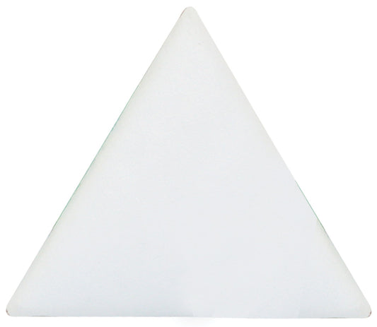 Triangular Display Pads — 7 x 7" — White Faux Leather