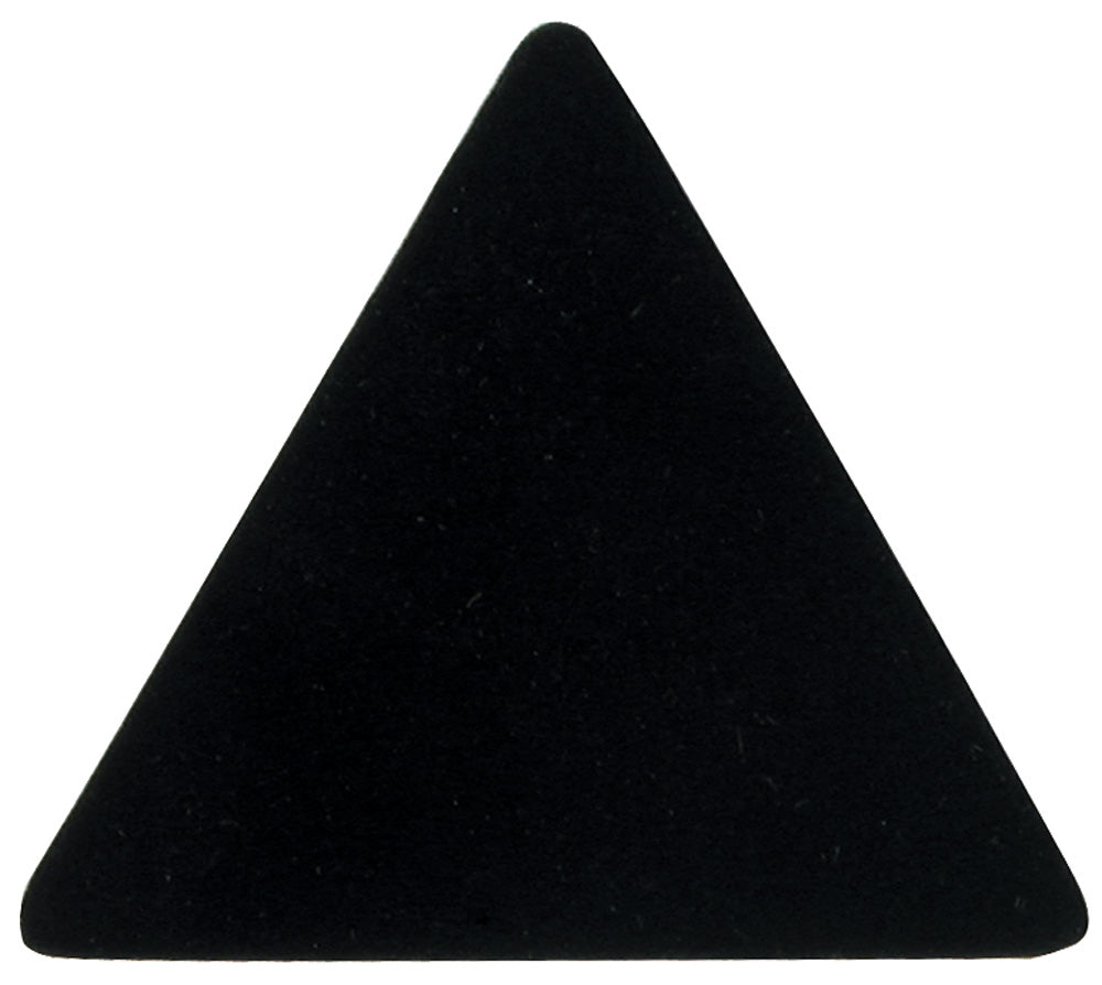 Triangular Display Pads — 7 x 7" — Black Velvet