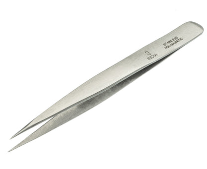 Serrated Tip Tweezer - Stainless Steel