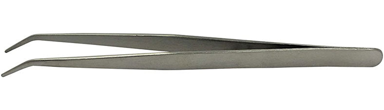 7" Stainless Steel Bent Tip Tweezer