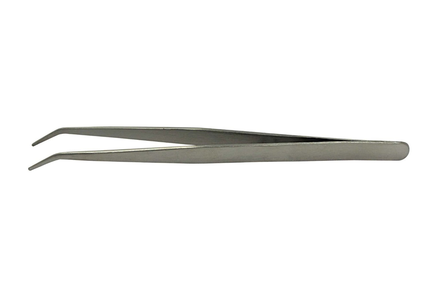 7" Stainless Steel Bent Tip Tweezer