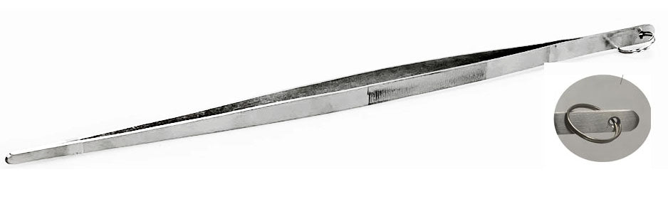 Stainless Steel Tweezer With Split Ring Attached