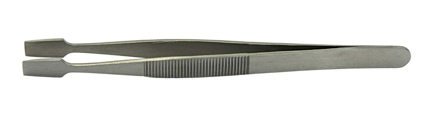 4-3/4" Stainless Steel Stamp Holding Tweezer, Made in India