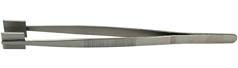 8" Tweezer With Square Tips (1/2" X 1/2") Made in India