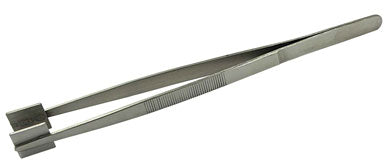 8" Tweezer With Square Tips (1/2" X 1/2") Made in India