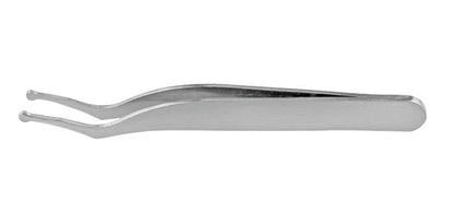 3.1/2" Stainless Steel Curved Rounded Tip Tweezer,Made in China: Closeout