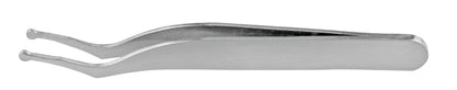 3.1/2" Stainless Steel Curved Rounded Tip Tweezer,Made in China: Closeout