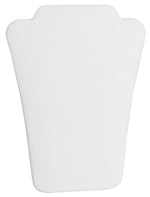 Necklace Display with Easel — 4 1/2 x 5 1/2" H (A) — White Faux Leather