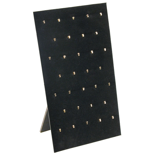 Display Board w/ Easel — 7 5/8 x 14 1/8" H · 32 hooks — Black Velvet