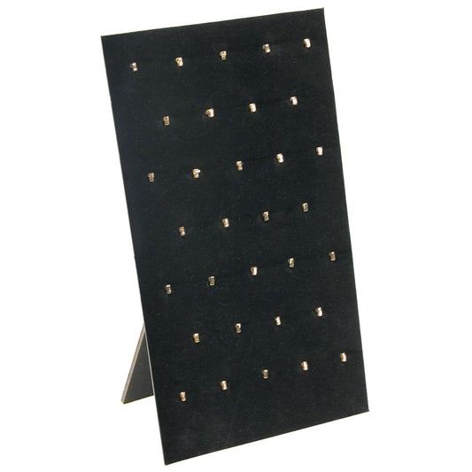 Display Board w/ Easel — 14 1/8 x 7 5/8" H · 26 hooks — Black Velvet