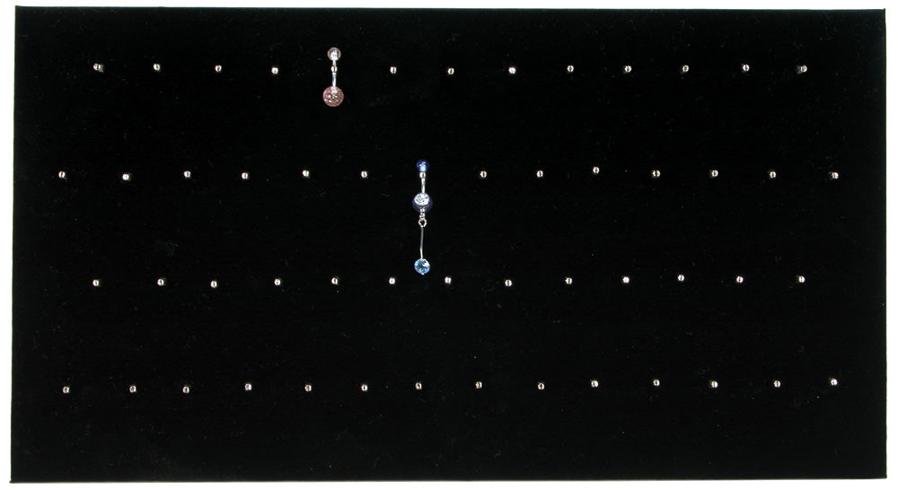 Body Jewelry Pads — 54 Hooks — Black Velvet