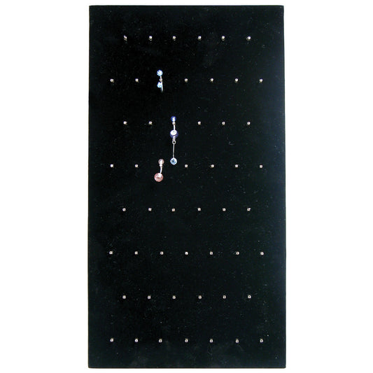 Body Jewelry Pads — for Rotating Stands — 52 Hooks — Black Velvet