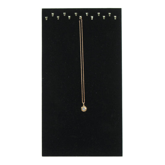 Double-Line Hook Easel Stand — 14 1/8 x 7 5/8" H · 23 hooks — Black Velvet