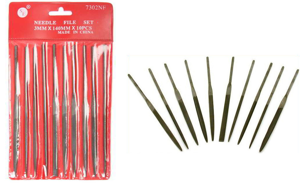 Premium Quality Needle File set, Fine Cut (3mm X 140mm)