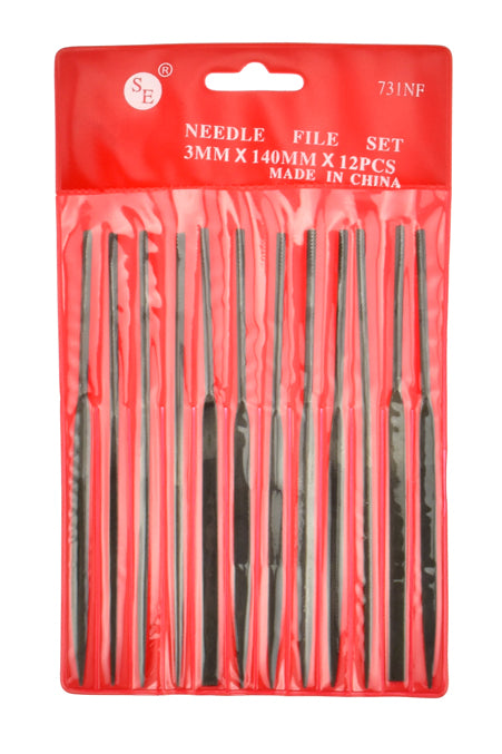 12-Piece Premium Quality Needle File Set (3mmX140mm)