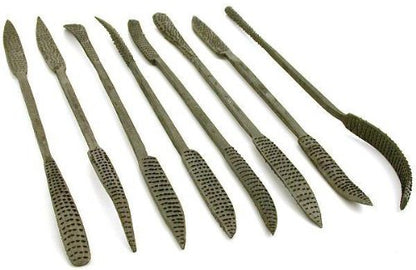 8 Piece Double Sided Heavy Wood Rasp Riffler File Set (5.5MM x 200MM)