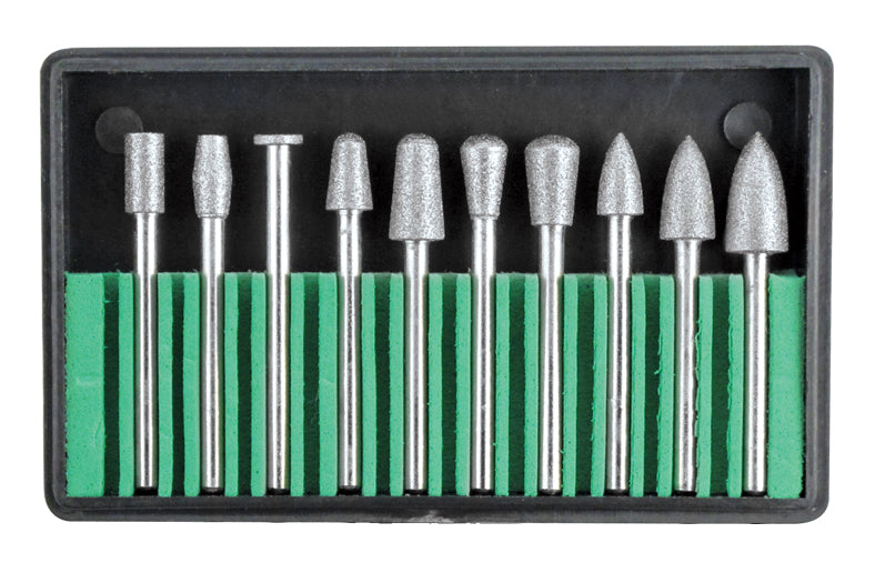 Premium Quality Assorted Diamond Bur Set - 1/8" Shank