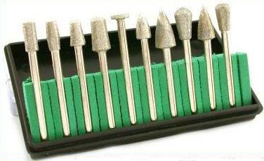 Premium Quality Assorted Diamond Bur Set - 1/8" Shank