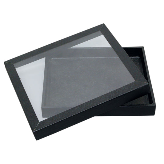 Acrylic Top Lid Cases — Full-Size — 15 1/4 x 8 3/4 x 1 1/4" H — Black